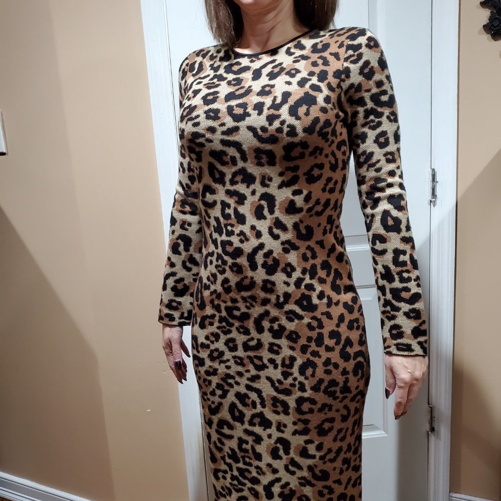 Vince Camuto Dress Women Leopard Print Size S Brand New w/tags